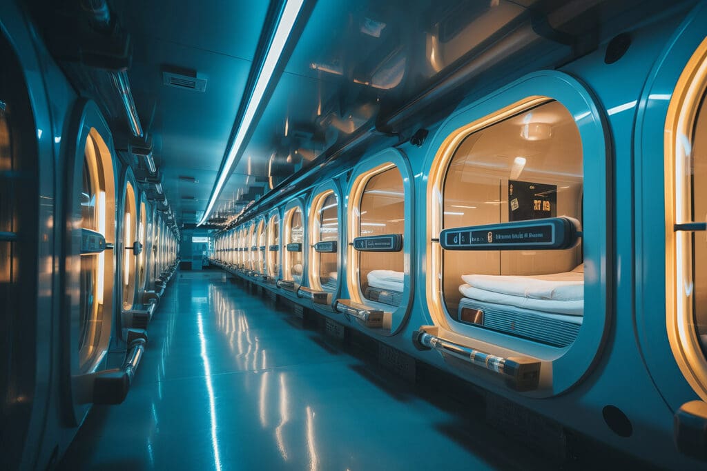 cuánto_cuesta_viajar_Japón_cápsulas Hostales o cápsulas modernas.