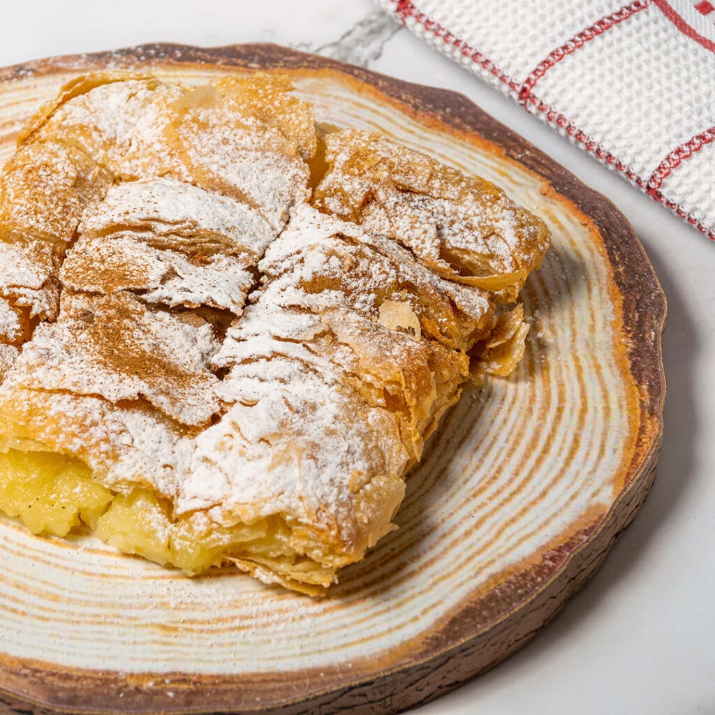 Bougatsa en Grecia.