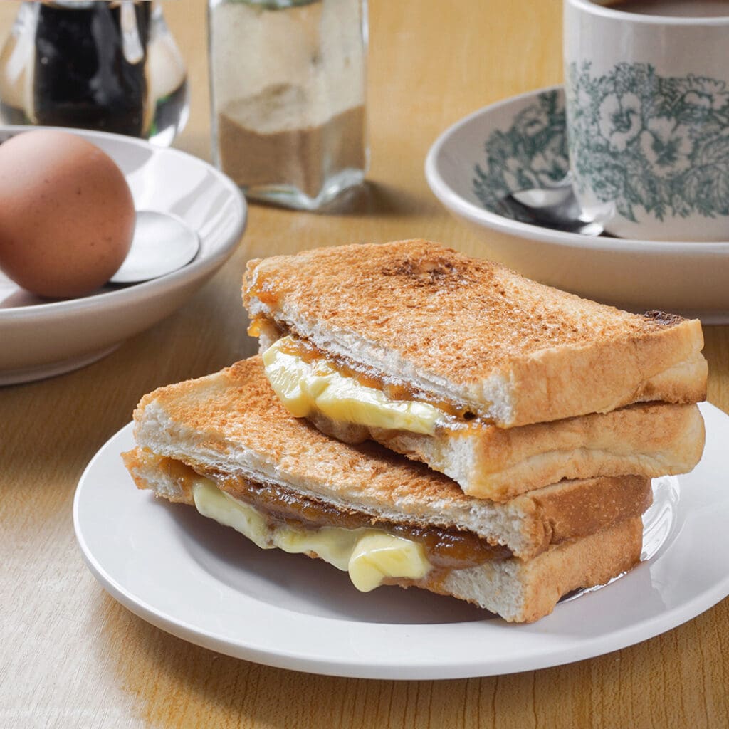 Kaya Toast en Singapur.