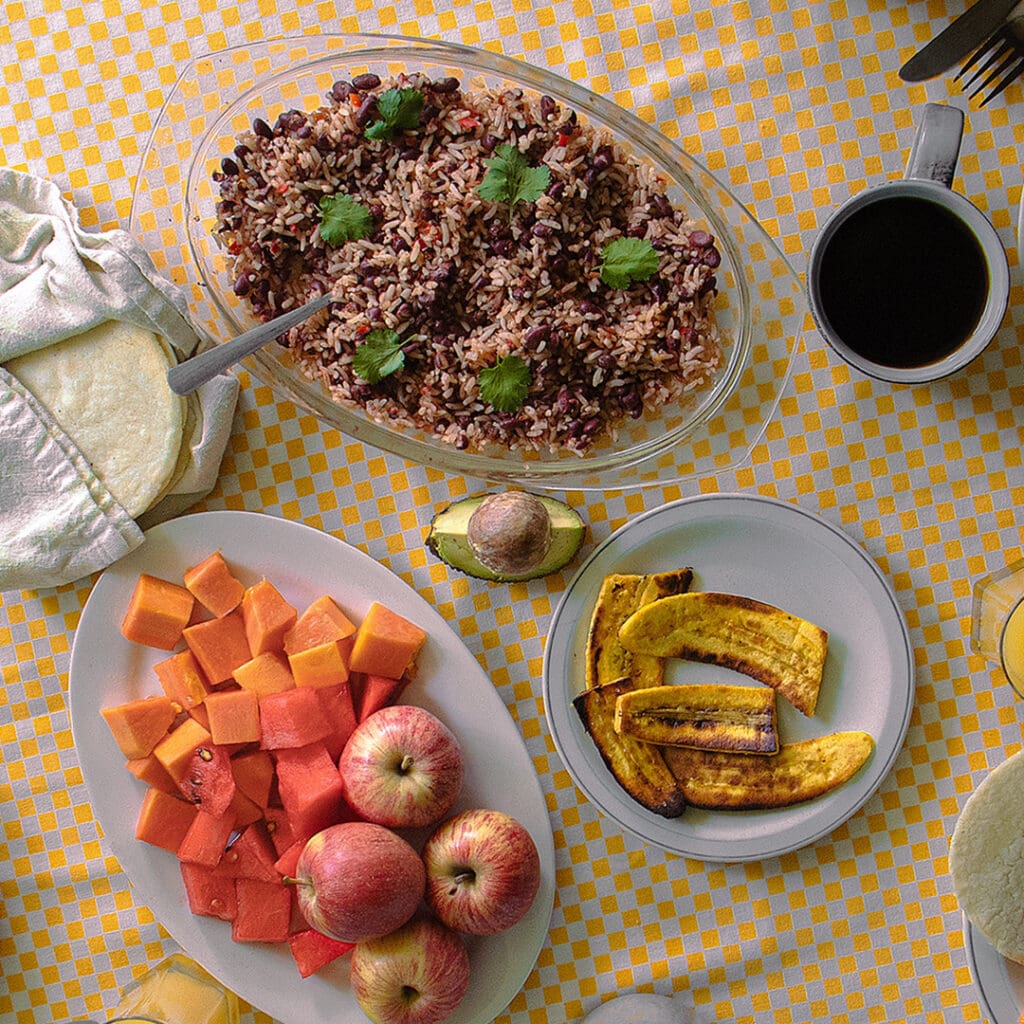 Gallo Pinto en Costa Rica.