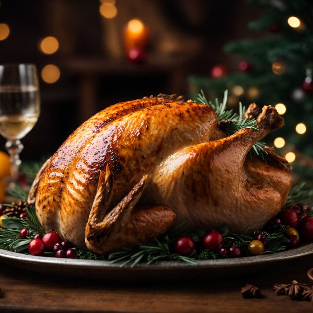 Pavo navideño. Así es la comida navideña en México.
