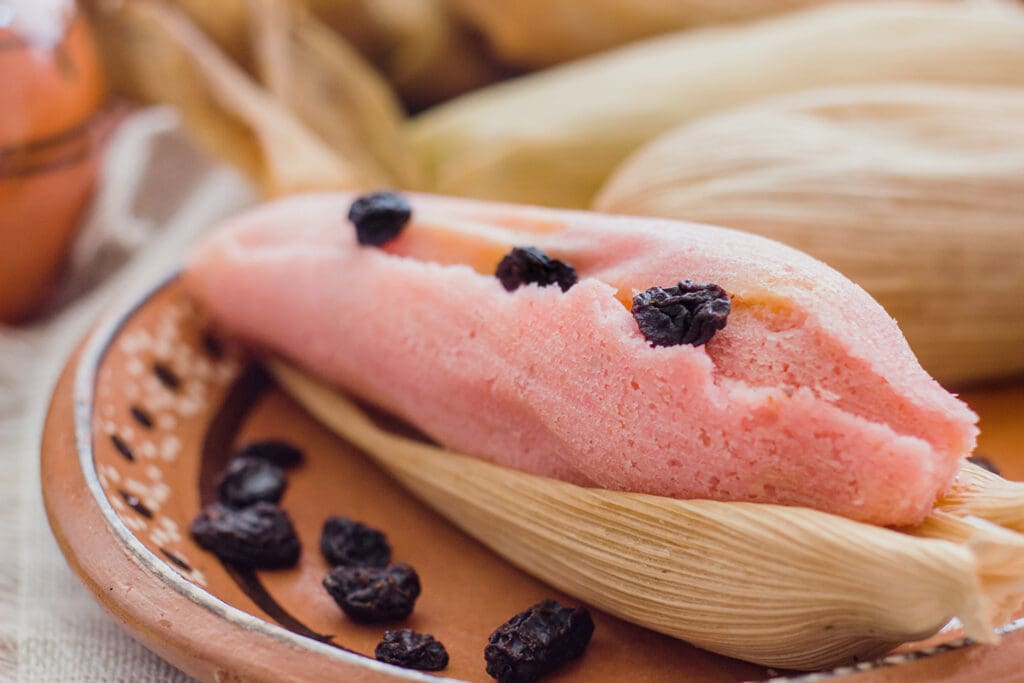 Historia del tamal: pasas