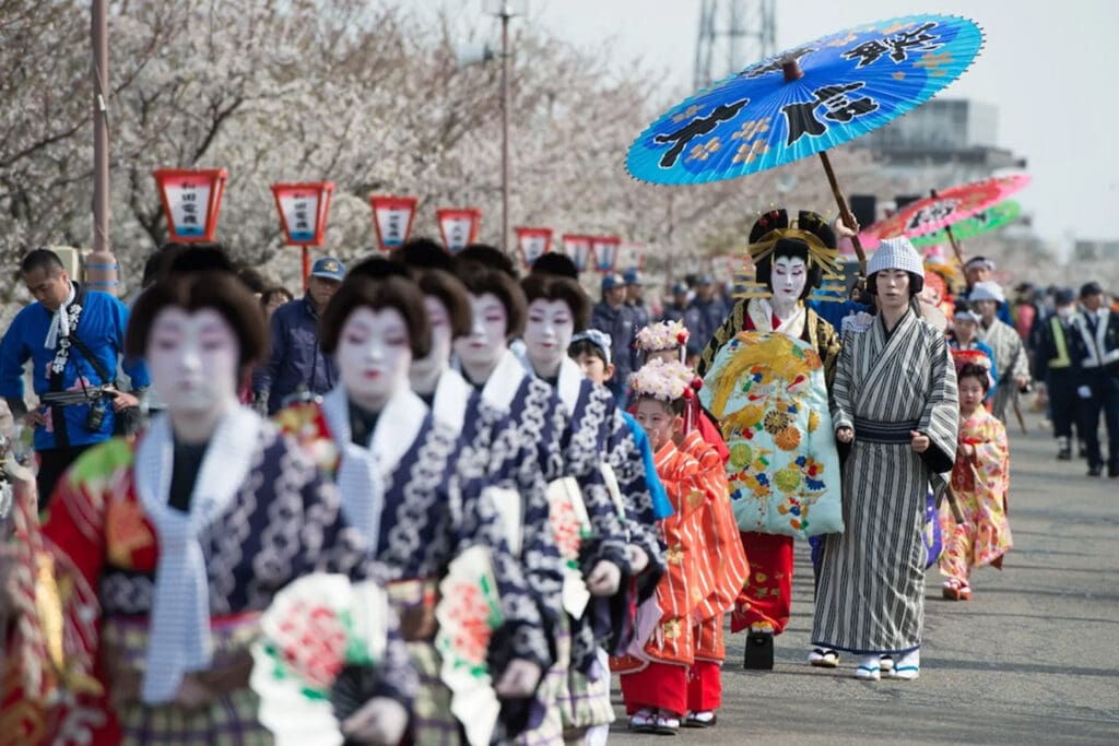 Floración de cerezos en Japón