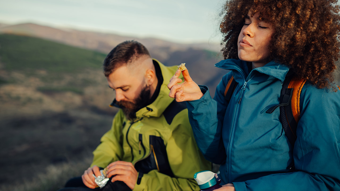 Snacks ricos en proteína.
