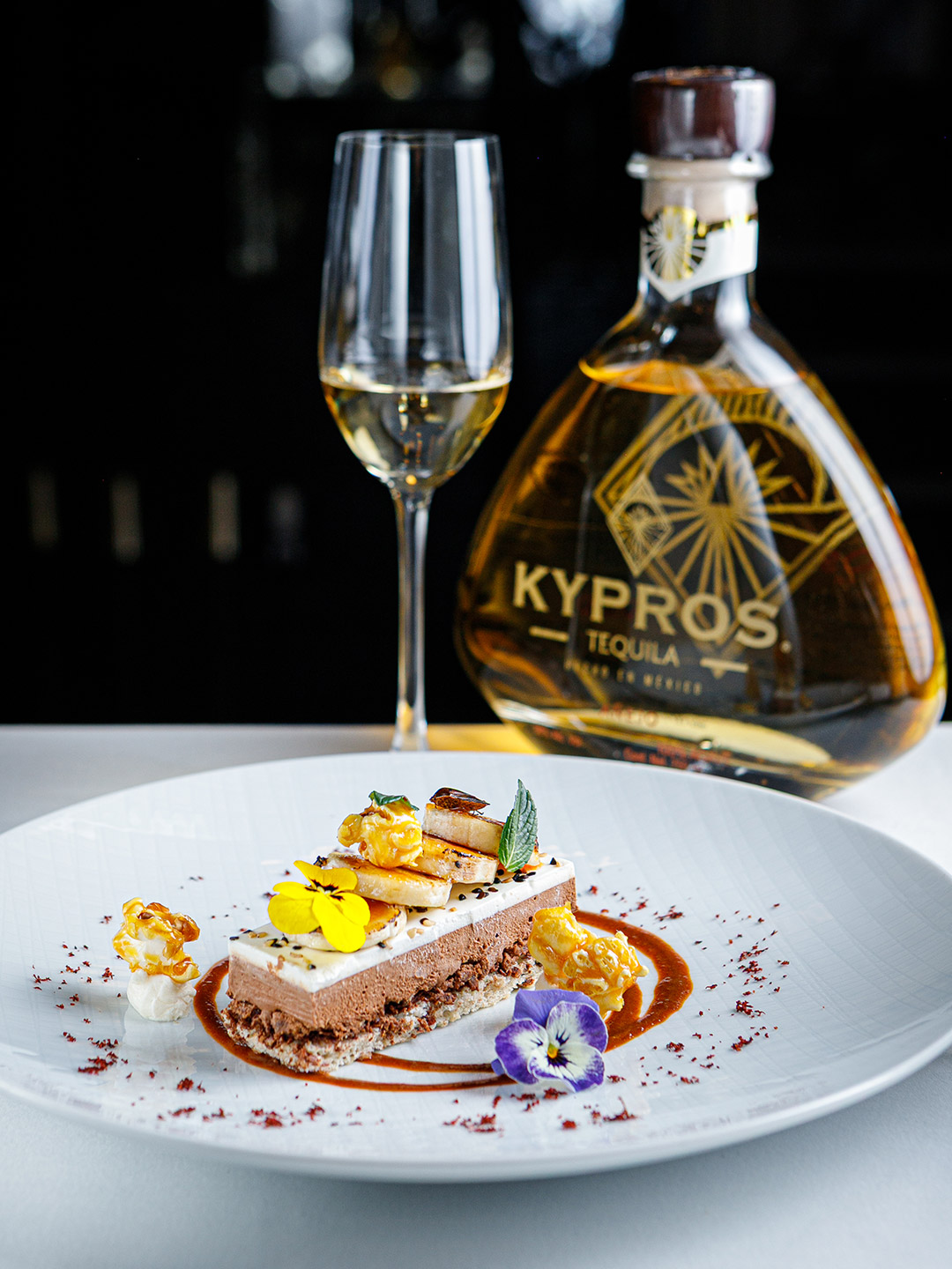 Conquista de México postre con tequila
