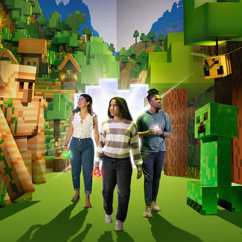 Experiencia inmersiva de Minecraft.