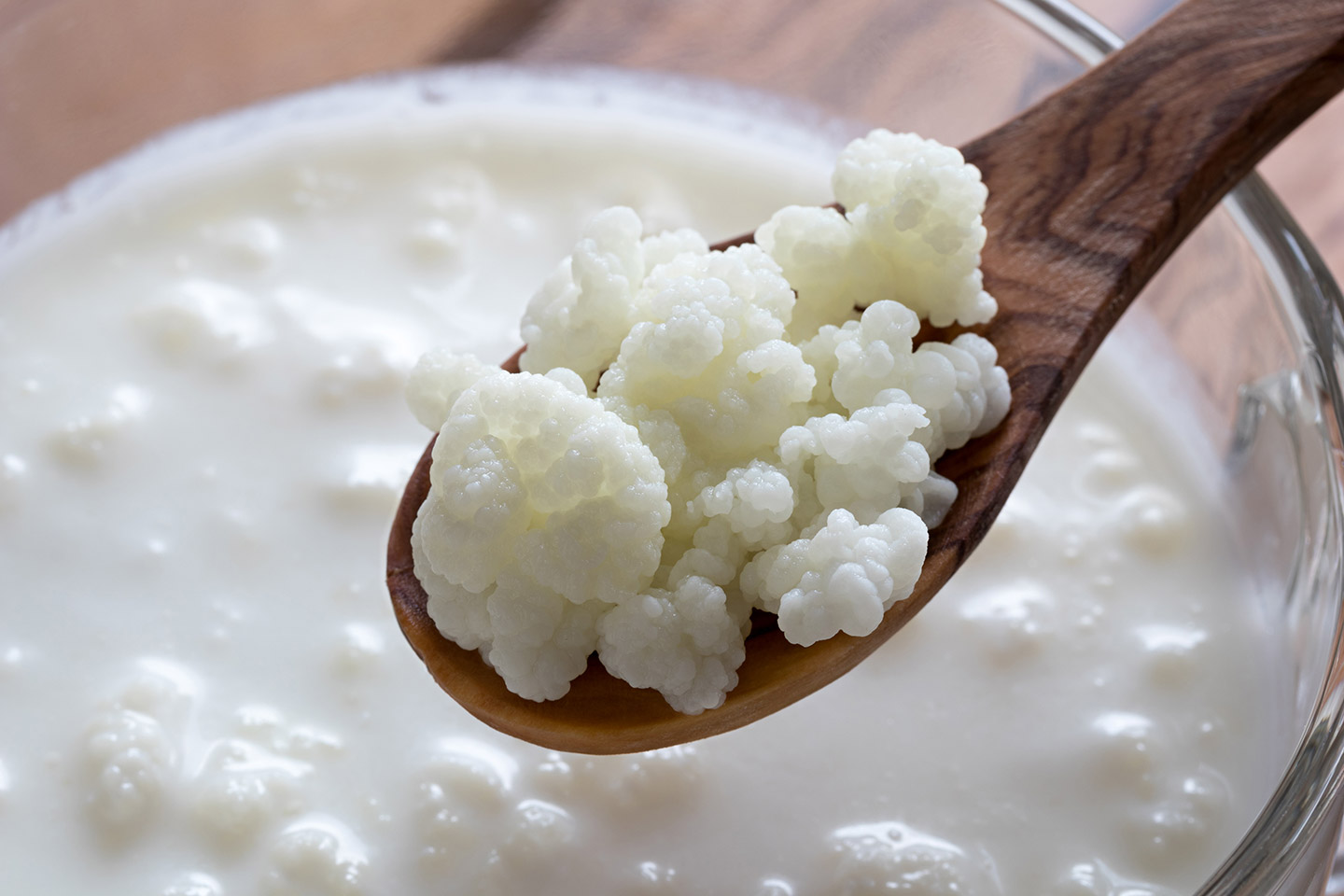 El kéfir es una bebida fermentada.