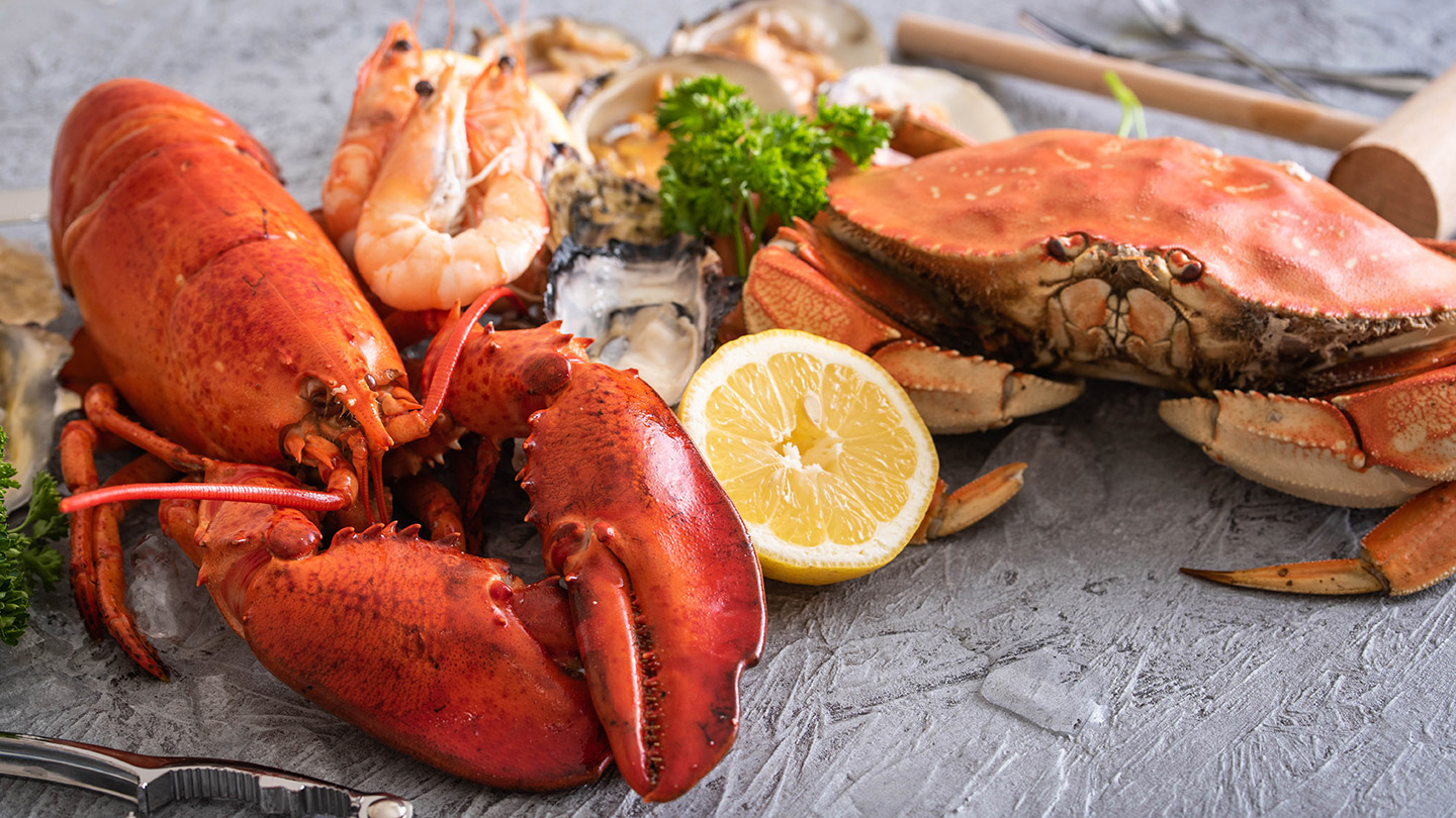 Mariscos a domicilio.