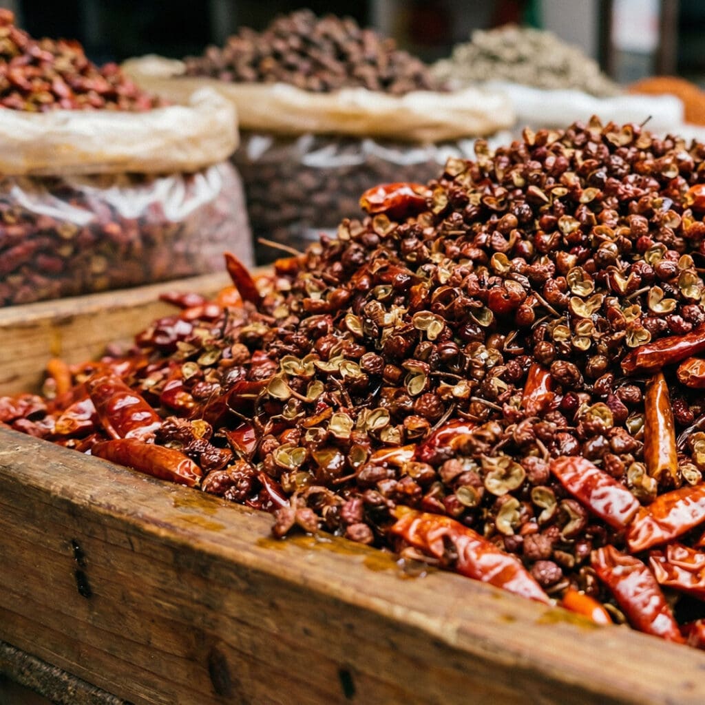 Chiles secos.
