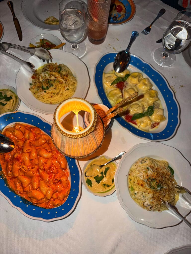 Comida italiana.