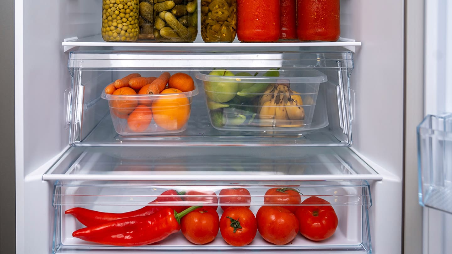 alimentos en el refrigerador