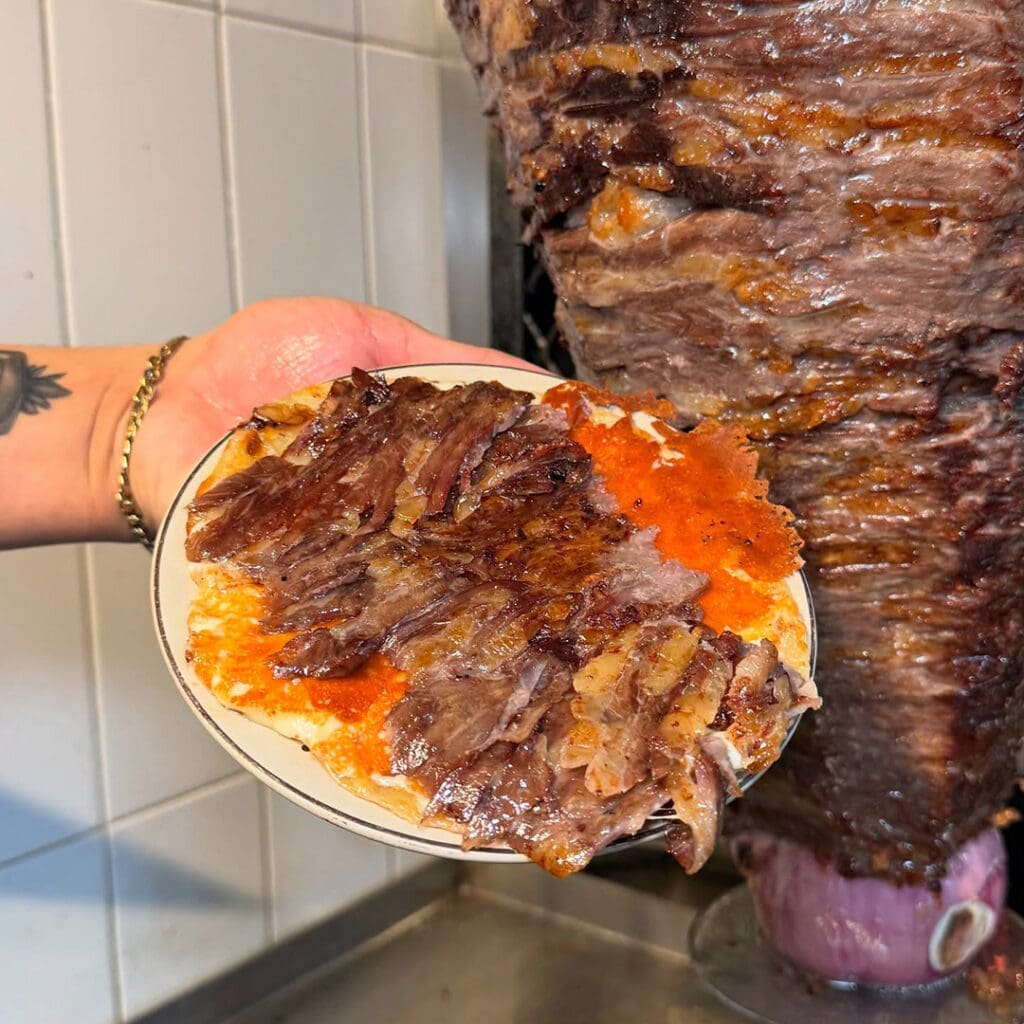 Tacos con cortes de alta calidad.
