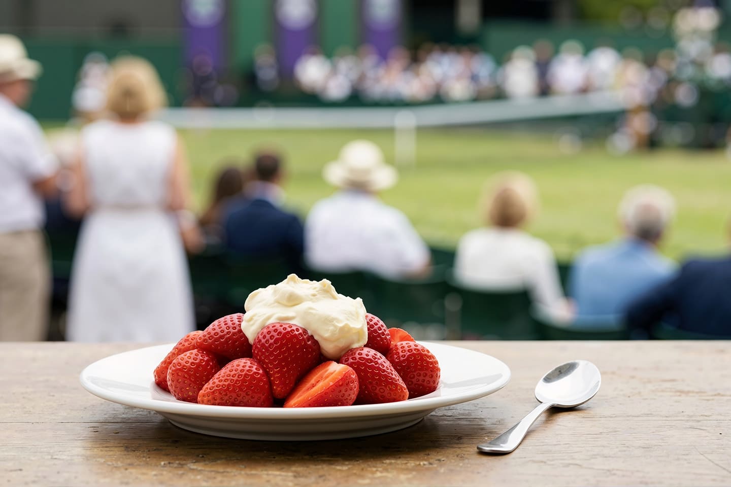 Wimbledon_fresas_2 Se consumen alrededor de 1.9 millones de fresas.