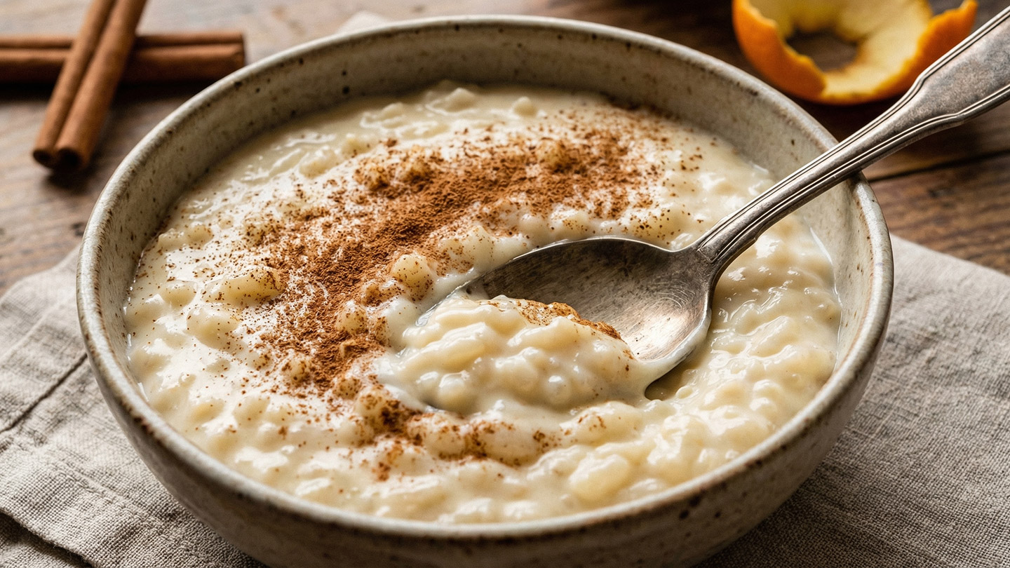 Arroz con leche.