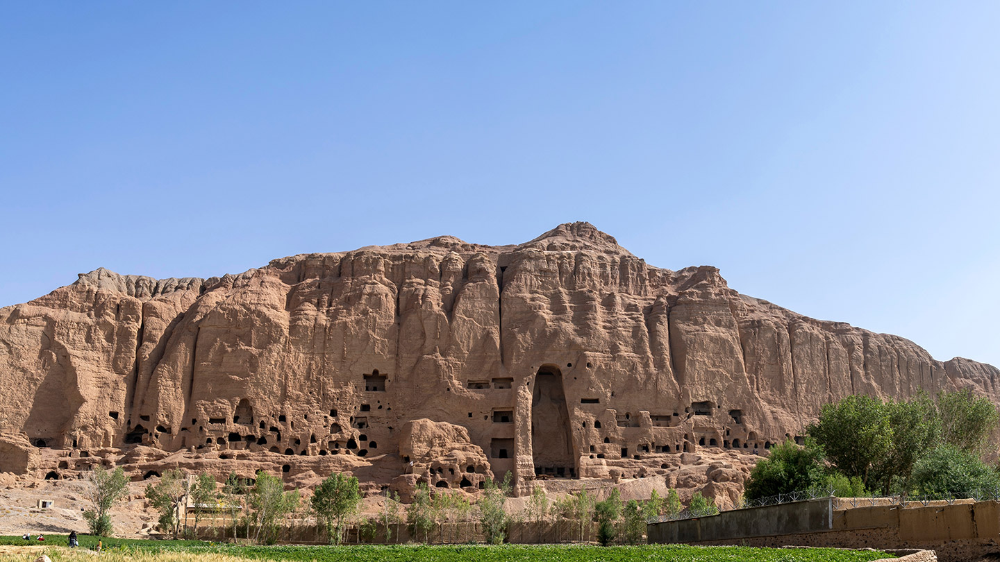 Patrimonio_Mundial_de_México_en_peligro_Bamiyan Valle de Bamiyán, en Afganistán.
