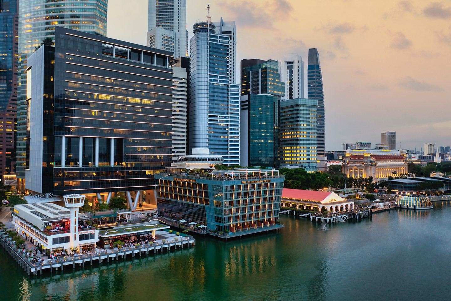 Conoce The Fullerton Bay Hotel Singapore fachada.
