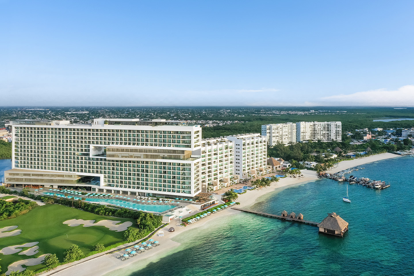 Viajes_Palacio_Hyatt_Vivid_Cancun_aereal Hyatt Vivid Cancun, un resort solo para adultos.