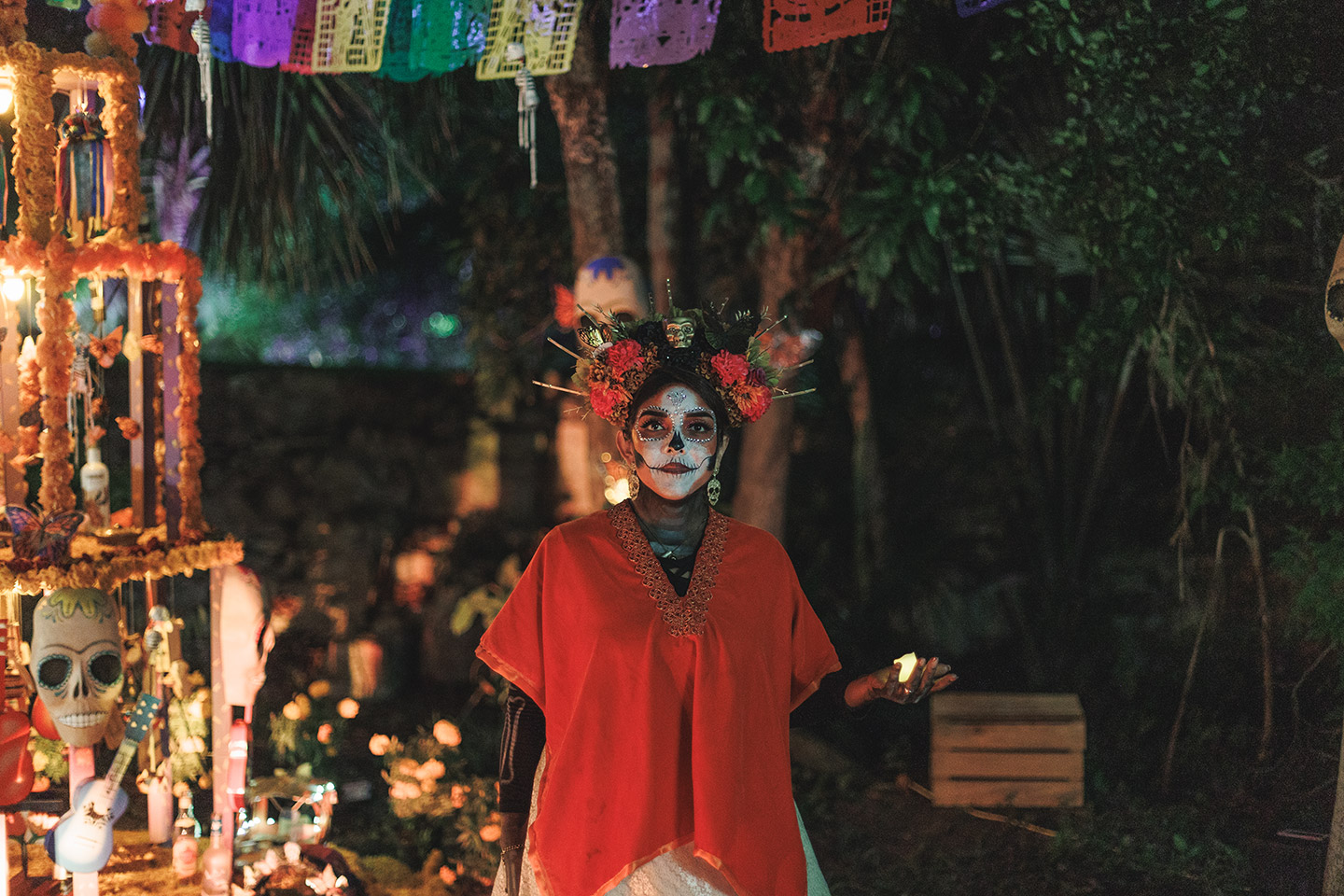 Festival de Vida y Muerte Xcaret catrina