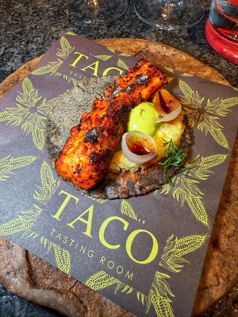 Taco de pulpo a las brasas.