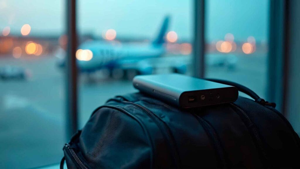 Cómo llevar una batería portátil en el avión de forma segura