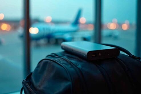 Cómo llevar una batería portátil en el avión de forma segura