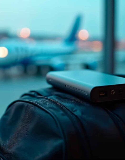 Cómo llevar una batería portátil en el avión de forma segura