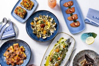 Lago at Bellagio: comida italiana frente a las fuentes de Las Vegas