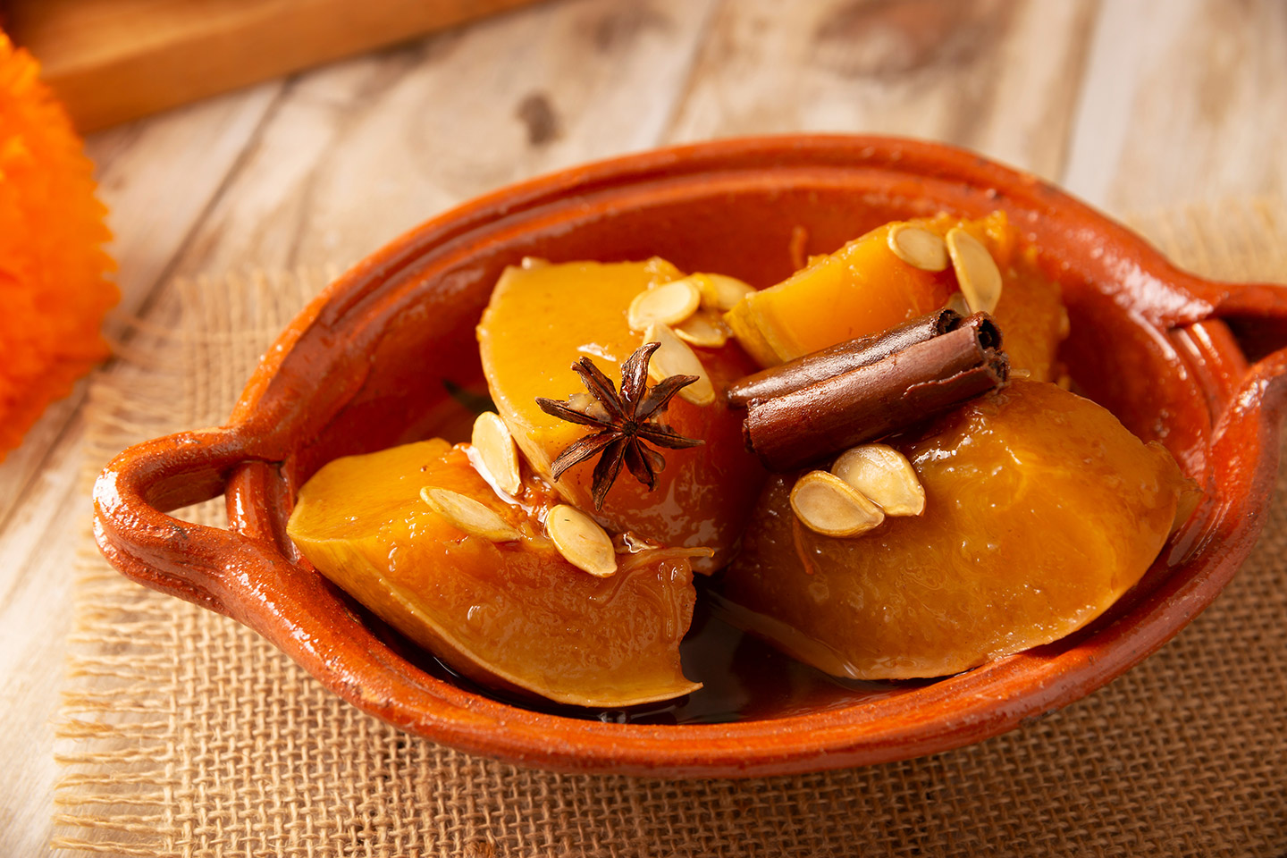Calabaza en tacha.