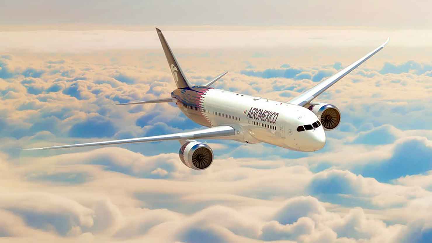 Así son los menús de Aeroméxico.